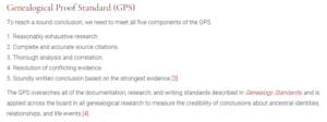 Board for Certification of Genealogists’ “Genealogical Proof Standard”