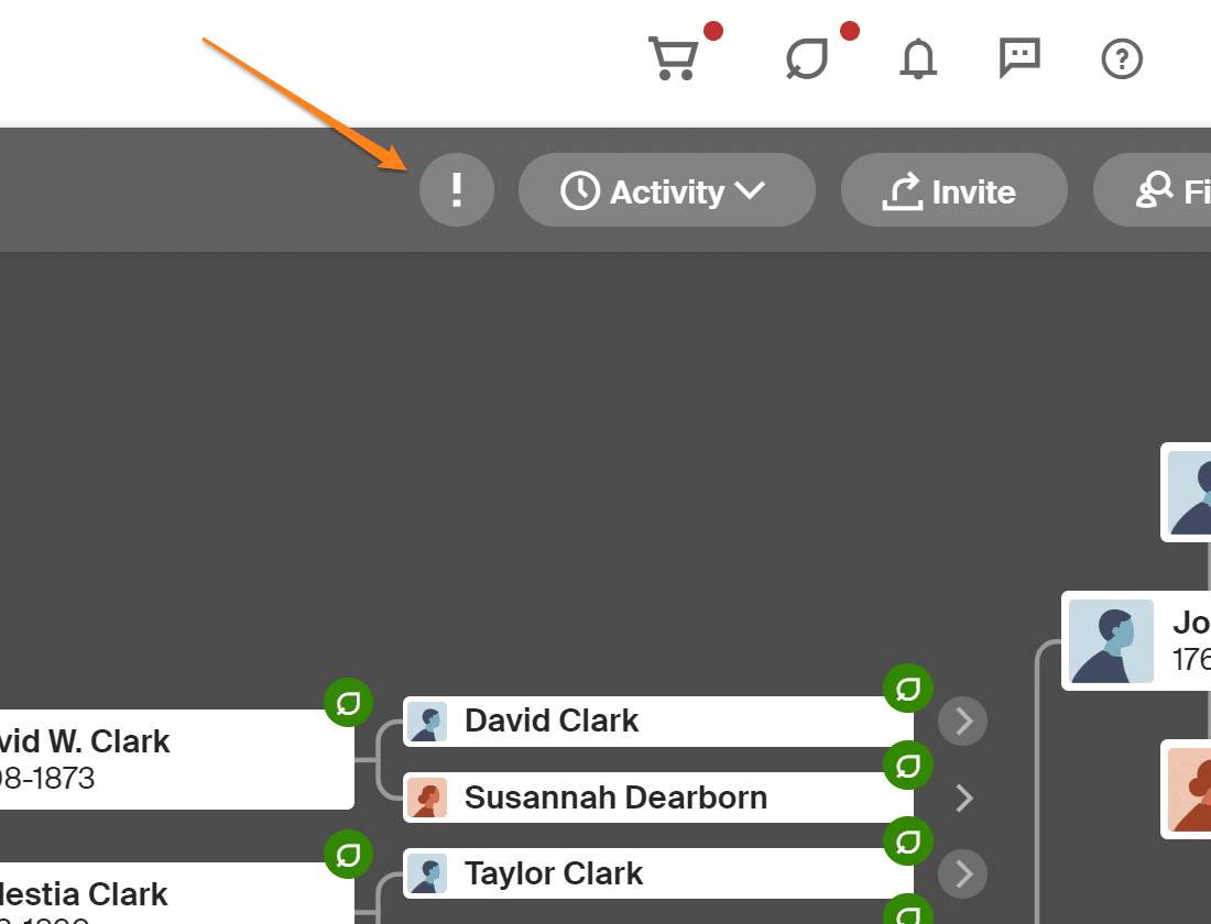 rror Explanation Point Ancestry Tree