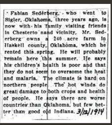 Beginner Genealogy Research Mistakes, newspaper clipping from 1914