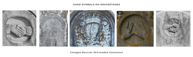 Gravestones with Hands Symbology