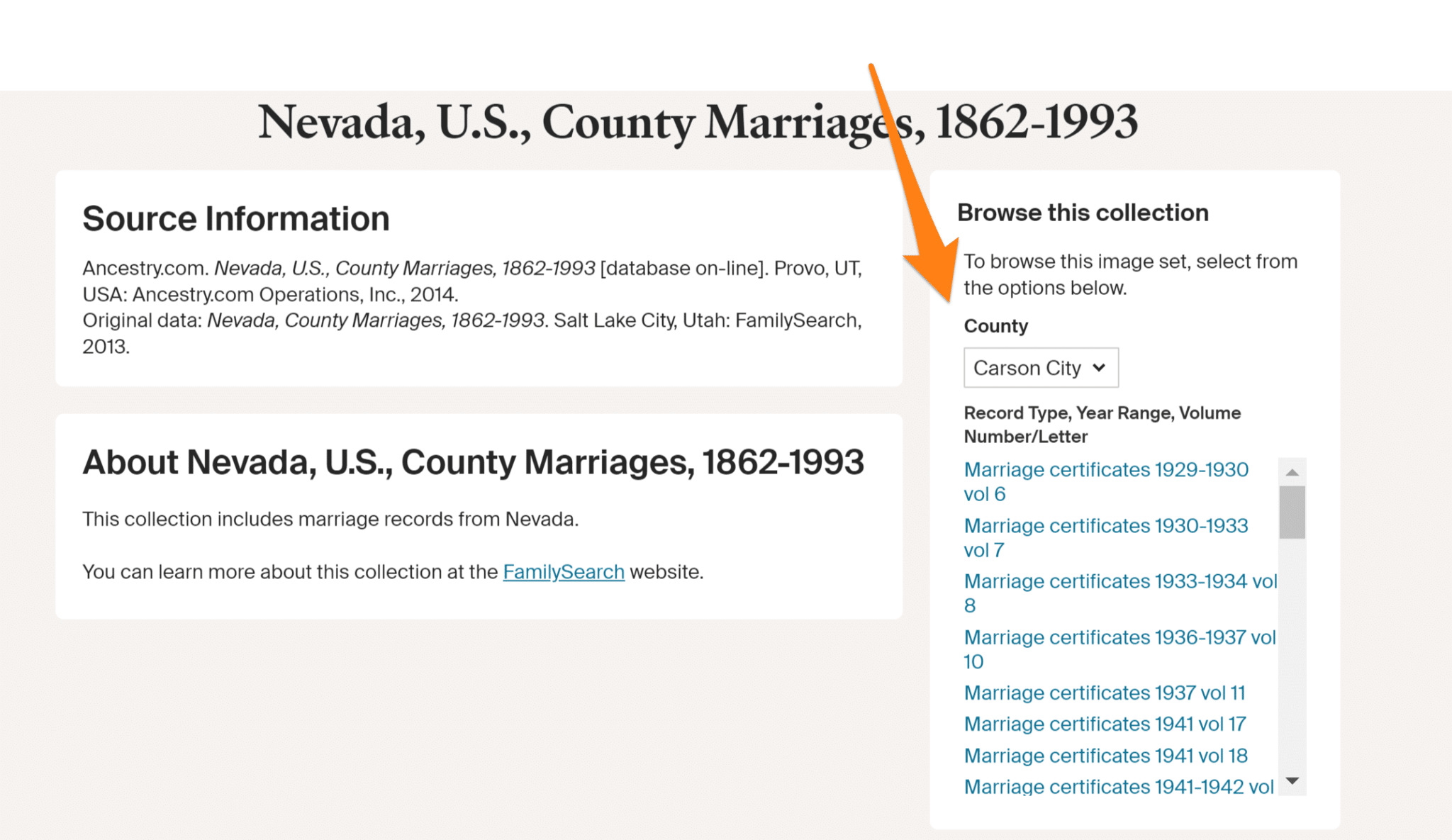 Organization Browse-Only Collection Ancestry